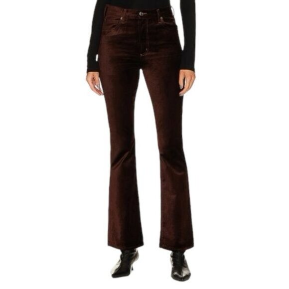 New AGOLDE Nico High Rise Slim Boot in Chocolate Milk Size 32 - Picture 7 of 16